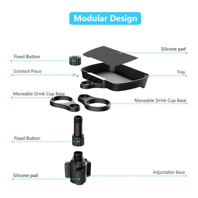 Dual Cup Holder Expander Car Seat